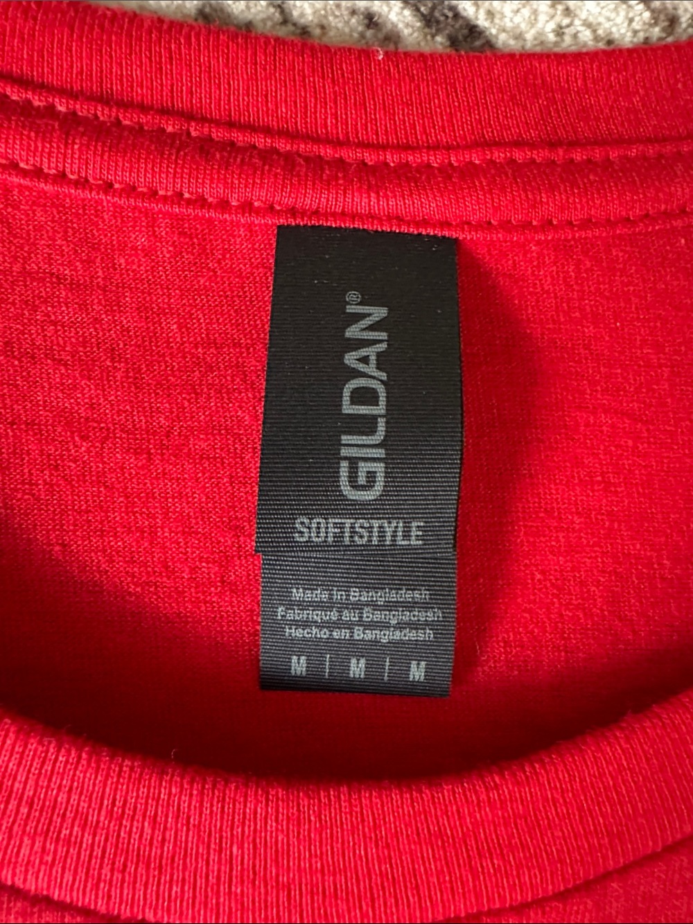 Gildan Red 'GAME DAY' Graphic Tee with Black Patterned Lettering - Picture 2 of 3